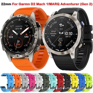 Quick Release 22 26mm Silicone Watchband For Garmin MARQ Adventurer/Athlete/Golfer/Captain/Aviator/D2 Mach 1/Fenix 7 7X 6X Strap