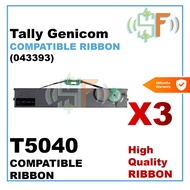 3units Tally Genicom T 5040 T5040 043393 Compatible Ribbon for Passbook Dotmatrix Printer