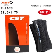 【COD】CST ยาง26X1.75 27.5X1.75 C-1698 60tpi ยางจักรยานเสือภูเขา Shark Fin ยาง26 27.5พับและการขยายยางจ