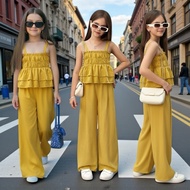 REZY 2L terno pants for 8-10 years old kids elegant wide pants ootd for any occasion kids girl cloth