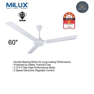 (Milux) Ceiling Fan MCF-6001 (KHIND) 60" CEILING FAN WHITE CF60CM JKR