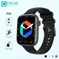 ZZOOI COLMI P45 2022 1.81 inch Bluetooth Calling Smartwatch Men Support 118 Sports Women Smart Watch PK iwo 13 W27 W37 Pro S7