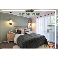 IDESIGN Diy Shiplap Board WALL MDF  Kayu wainscoting Hiasan Dinding