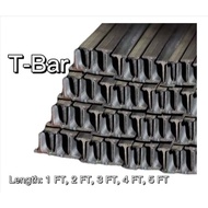 T-Bar Steel Bar IronForm Window Support Bar SIZE: 1" for Steel Window Sold Per 1 FT to 150 cm