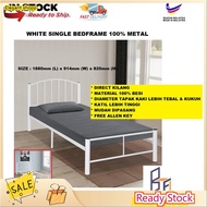 wunderbare TagREADY STOCK KEDAH White Single Bed Frame 100% Metal Rangka Katil Bujang Dewasa Budak Room Bedroom Furnitur