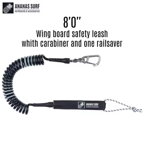 ANANAS SURF 8'0'' Wing Board Safety Leash With Any Waist Belt Ease Use