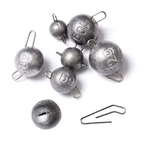 15-90pcs Fishing Weight Sinker Cannonball Cheburashka Weights Sinkers Kit 2g, 3g, 4g, 5g, 6g, 8g, 10