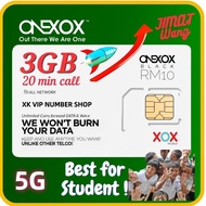 XOX POSTPAID B10 & 3GB DATA & 20 MINUTES CALL