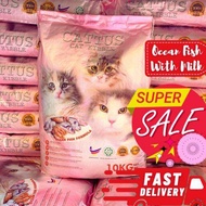 CATTUS Cat Food (Premium) Makanan Kucing CATTUS 10kg With Milk