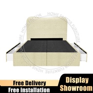 Storage Bedframe Storage Bed With drawer HF16-D Fabric/PVC/Cat Scratch Cloth/Cat Scratch Leather