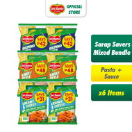 DEL MONTE Sarap Savers Pack - Mixed x 6 items (Spaghetti Sauce + Pasta)