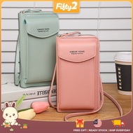 FIFTY2 FSB2930W Korean Long Wallet Women Leather Pouch Zip Purse Coin Pouche Bag Dompet Wanita Perem