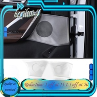 E7G-4 PCS Car Door Audio Speaker Decorative Cover Silver Trim Interior Accessories for BMW X1 U11 2023 2024