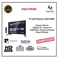  POLYTRON LED TV 32CV1869 Digital + Smart TV LED 32 Inch