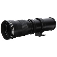 Telephoto Lens for Nikon Portable 420‑800mm F8.3‑16 Manual Focusing Zoom Lens with 2X Teleconverter 