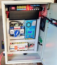 ตัวแปลงไฟจากแบตรี่กันแดดโซล่าเซลล์ 5000 วัตต์ 24 โวลท์ charger mppt 60 แอมป์ 150 โวลต์ ats สลับ 60