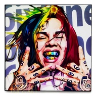 6IX9INE Six Nine Tekashi 69 Singer Rapper Artist Picture​Wall Mounted pop art Photo Frame Home Decor