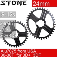 Stone Round Oval Chainring 24 Mm Axle for Rotor 3D+ 3DF 30T 32T 34 36 38T Direct Mount Chainwheel Re