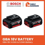 BOSCH GBA 18V 4.0Ah 5.0Ah Li-Ion Battery Pack GBA18V4.0Ah GBA18V5.0Ah Bateri 1600A00163 1 600 A00 2U