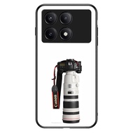 Phone Case poco X7 X6 X5 X3 PRO GT 4G 5G TPU Rubber Custom CANON Camera
