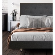 Therapedic USA | Head Board Divan Mattress Bed Frame Grey/Brown/Beige (Queen/King)  [Mattress not in