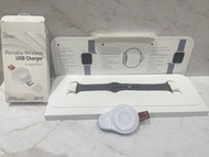 Apple Watch 原廠錶帶 陶土色運動錶帶M/L 二手 少帶 極新 附迷你充電座