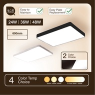 MOKONO LED Ceiling Light 600MM 60W/72W/96W/120W/140W Rectangle Ceiling Light Living Room kitchen Lig