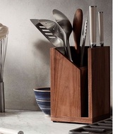Modern Teak Wood Cutlery and Fork Holder Cutlery Holder Utensil Holder Kitchen Organiser