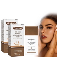 Vingtank 2 Bottles Skin Care Essence Anti-Pollution Drops - Bronzing Serum & Facial Tanning Drops,Fa