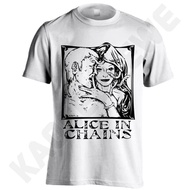 ALICE IN CHAINS T-SHIRT - C13 - WHITE SIZES S-XXL
