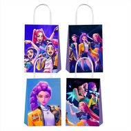 YEEFIGRO 12pcs Demon Movie Hunters Party Gift Bags with Handles,Girl Birthday Party Supplies for Dem