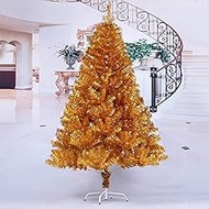 Pvc Encryption Artificial Christmas Tree 6.8Ft Christmas Tree With Detachable Premium Zipper Christmas Decoration Christmas Tree Party-Golden 210Cm (6.8Ft) Fashionable