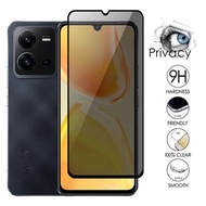 Vivo V27 V27e Privacy Tempered Glass for Vivo V25 V25e Full Cover Anti Spy Screen Protector