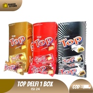 Delfi TOP Wafer 1 BOC]X CONTENTS 24 PCS Top Wafer Black And White Brown [BUY MORE SAVINGS]