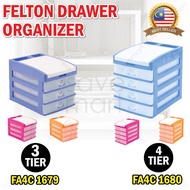 FELTON Drawers Organizer 3 & 4 Tiers Document A4 Paper Stationery/Rak Dokumen