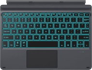 MoKo Type Cover Fit Microsoft Surface Go 4 (2023)/ Go 3 (2021)/ Go 2 2020 / Go 2018 Slim Wireless Bluetooth Keyboard Ultra-Slim  LED Backlit Smart Touchpad