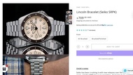 Uncle Seiko Lincoln Bracelet (Seiko 5 SRPK) President Bracelet 20mm Lug 鏈帶 錶帶 鋼帶 珠帶 精工 總統