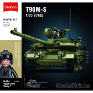 Sluban Building Blocks ModelBricks-1/35 T90M-s MBT 811Pcs M38-B1377