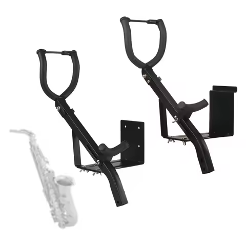 Alto Saxophone Stand Wall Mounted Tenor Saxophone Holder Sax Studio Wall Hanger for Saxophone Replac