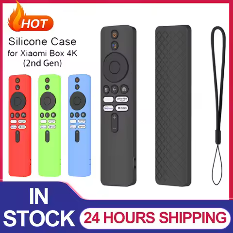 For Xiaomi 4K TV MiBoX 2nd Smart TV Controller Case Silicone Anti-Fall Mi Stick Protector Covers wit