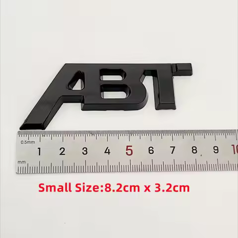 3D Metal ABT Logo Letters Car Emblem Badge For Audi A5 A7 A1 SQ5 TT RS6 RS3 Q7 Q5 Q8 A3 VW Golf 7 AB