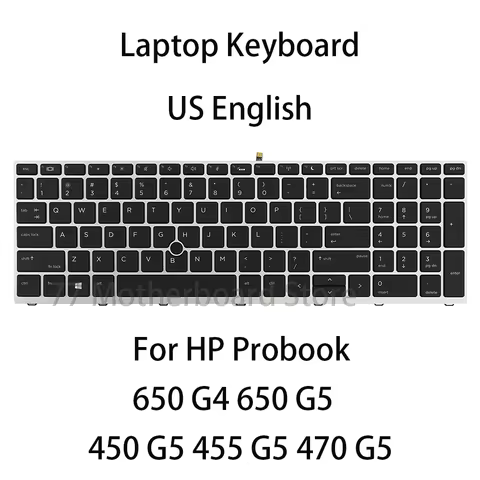 New laptop Keyboard for HP Probook 450 G5 455 G5 470 G5 650 G4 650 G5 US English