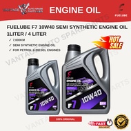 🔥 Minyak Hitam PROTON PERODUA TOYOTA HONDA Nissan Mitsubishi DLL【 FUELUBE F7 10W40 Semi Synthetic En