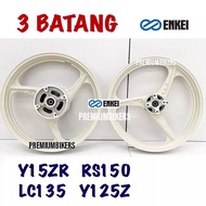 3 Rods ENKEI SPORT RIM 125ZR LC135 5S Y125Z Y15ZR RSX