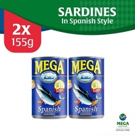 Mega Sardines In Spanish Style Easy Open Can 155G By 2'S