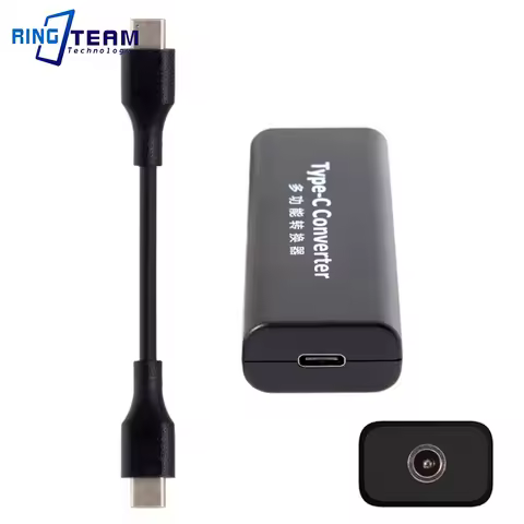 DC Power Converter to USB Type C Adapter Automatic Recognise Output 5V 3A / 9V 3A / 12V 2A / 15V 2A 