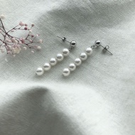 Birhen pearl drop earrings 925 silver / korea korean fashion accessories jewelry jewellry item jewel