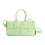 【二手】Bottega BOTTEGA VENETA肩背包 East West 776778 Maxi Intrecciato 淺綠色
