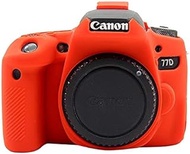 Liuluming Soft Silicone Protective Case for Canon EOS 77D Liuluming (Color : Red)