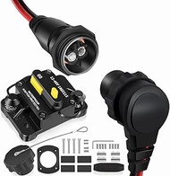 MKR-28 1865120 Trolling Motor Plug & Receptacle with MKR-27 1865115 60A Circuit Breaker Combo, For M